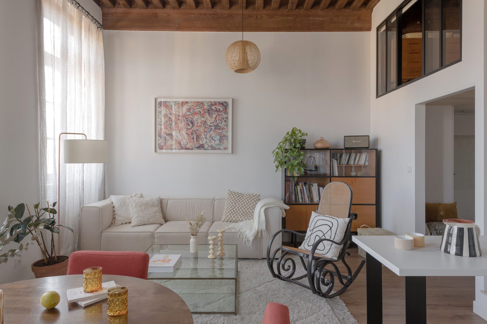 Détail d'un intérieur mis en valeur pour la vente à Lyon