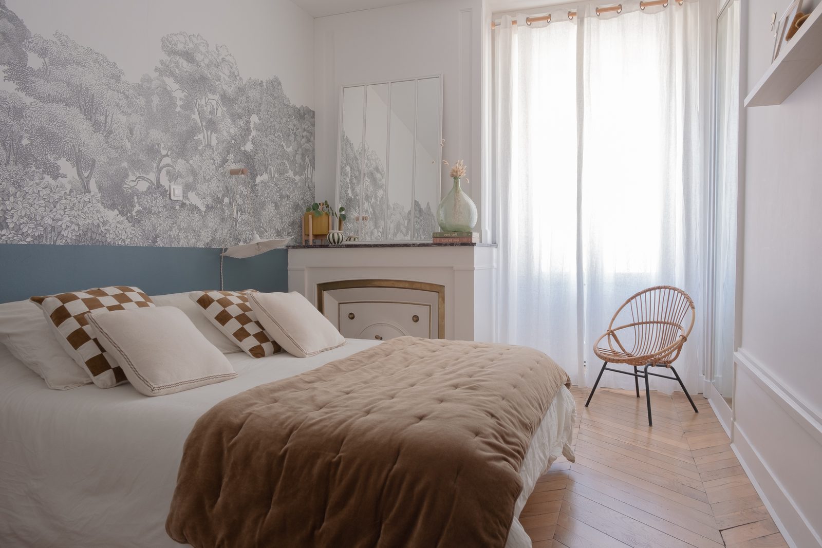 Tête de lit DIY en OSB : mon avant/après pas à pas