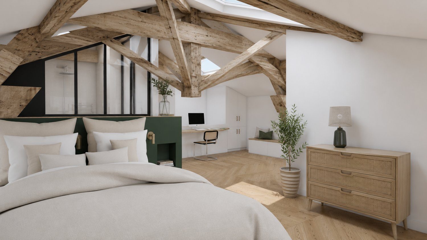 Projet Chalay, appartement sous combles à Lyon